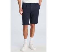 Bermudas LINDBERGH "Bermudas Relaxed Loose Fit", Herren, Gr. 3XL, navy mix, Obermaterial: 75% Polyester, 22% Viskose, 3% Elasthan, relaxed fit, Hosen Bermudas (33505142-XXXL) navy mix