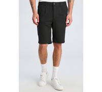 Bermudas LINDBERGH "Bermudas Relaxed Loose Fit", Herren, Gr. L, schwarz, Obermaterial: 75% Polyester, 22% Viskose, 3% Elasthan, relaxed fit, Hosen Bermudas (50376528-L) schwarz