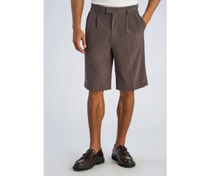 Bermudas LINDBERGH "Bermudas Wide Fit", Herren, Gr. L, deep olive, Obermaterial: 35% Polyester, 31% Viskose, 30% Polyester, 4% Elasthan, unifarben, weit, Hosen Bermudas (72024668-L) deep olive
