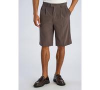 Bermudas LINDBERGH "Bermudas Wide Fit", Herren, Gr. M, deep olive, Obermaterial: 35% Polyester, 31% Viskose, 30% Polyester, 4% Elasthan, unifarben, weit, Hosen Bermudas (72024668-M) deep olive