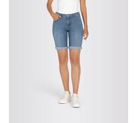 Bermudas MAC, Damen, Gr. 36, N-Gr, blau (commercial summer blau wa), Denim/Jeans, Obermaterial: 97% Baumwolle, 3% Elasthan, gerade, Hosen Bermudas, aus sehr leichter, sommerlicher Qualität mit softem