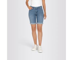Bermudas MAC, Damen, Gr. 36, N-Gr, blau (commercial summer blau wa), Denim/Jeans, Obermaterial: 97% Baumwolle, 3% Elasthan, gerade, Hosen Bermudas, aus sehr leichter, sommerlicher Qualität mit softem