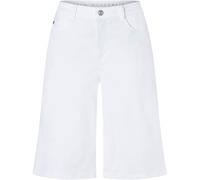 Bermudas MAC "DREAM WIDE Bermuda", Damen, Gr. 44, N-Gr, weiß denim, Denim/Jeans, Obermaterial: 75% Baumwolle, 12% Modal, 8% Polyester, 5% Elasthan, unifarben, normal knöchellang, Hosen Bermudas, Jeans