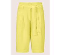 Bermudas MADELEINE "Bermuda Highwaist-Bermudas aus Leinen", Damen, Gr. 40, N + K Gr, gelb (zitrone), Obermaterial: 100% Leinen LI., Modern, Hosen Bermudas (51267169-40) zitrone