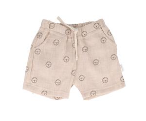 Bermudas MAXIMO, Jungen, Gr. 62/68, N-Gr, beigemeliert, löwe, Web, Obermaterial: 100% Baumwolle, Hosen Bermudas, Beigemeliert, Löwe, Musselin, Shorts, Baby Boy (98817851-62) beigemeliert, löwe