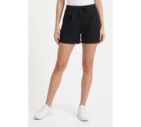 Bermudas ONLY CARMAKOMA "CARGOLDTRASH LIFE EASY SHORTS", Damen, Gr. 52, N-Gr, schwarz, Jersey, Obermaterial: 63% Viskose, 32% Nylon, 5% Elasthan, unifarben, regular fit normal, Hosen Bermudas (8139264