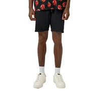 Bermudas QS, Herren, Gr. XXL, N-Gr, schwarz, Web, Obermaterial: 88% Baumwolle, 12% Leinen, unifarben, lässig geschnitten knielang, Hosen Bermudas, Sommershorts mit Kordelzug und Leinen (56016029-XXL)