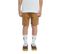 Bermudas QUIKSILVER "Easy Day", Jungen, Gr. 14, braun (tobacco braun), Obermaterial: 55% Baumwolle, 45% Polyester., Hosen Bermudas (55194028-14) tobacco braun