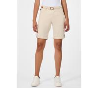 Bermudas RAGWEAR "YOTO", Damen, Gr. 29, N-Gr, ecru, Web, Obermaterial: 98% Baumwolle, 2% Elasthan, unifarben, kniefrei, Hosen Bermudas, Elastischer Twill, leicht gepeached und mit Gürtel (13211123-29)