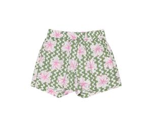 Bermudas ROXY "Blue Ocean Floor", Kinder, Gr. 14, basil party waves rg, Obermaterial: 100% Viskose;, Hosen Bermudas (36416816-14)