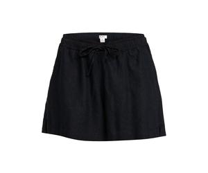 Bermudas ROXY "Lekeitio Break", Damen, Gr. S, schwarz (anthrazit), Obermaterial:55% Leinen, 45% Viskose., Hosen Bermudas (36086657-S) anthrazit