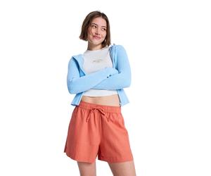 Bermudas ROXY "Lekeitio Break", Damen, Gr. XL, orange (apricot brandy), Obermaterial:55% Leinen, 45% Viskose., Hosen Bermudas (93464107-XL) apricot brandy