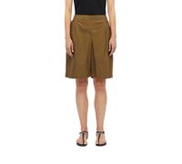Bermudas S.OLIVER, Damen, Gr. 36, N-Gr, teak braun, Web, Obermaterial: 60% Baumwolle, 40% Lyocell, unifarben, lässig geschnitten knielang, Hosen Bermudas, Lange Shorts mit Gummizug (47711511-36) teak