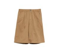 Bermudas S.OLIVER, Damen, Gr. 46, N-Gr, braun, Web, Obermaterial: 55% Leinen, 45% Baumwolle, unifarben, knielang, Hosen Bermudas, Sommer-Shorts mit Leinen (64979751-46) braun
