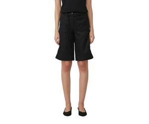 Bermudas S.OLIVER, Damen, Gr. 46, N-Gr, schwarz, Web, Obermaterial: 100% Leinen. Futter: 100% Baumwolle, unifarben, normal kniefrei, Hosen Bermudas, Sommerhose aus Leinen (45018919-46)