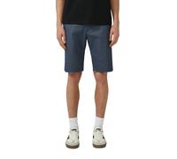 Bermudas S.OLIVER "PHOENIX", Herren, Gr. 32, N-Gr, blau, Web, Obermaterial: 98% Baumwolle, 2% Elasthan, gerade kniefrei, Hosen Bermudas, Kontrastkordel, Regular Fit (94305365-32) blau