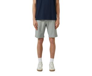 Bermudas S.OLIVER "PHOENIX", Herren, Gr. 32, N-Gr, grau, Web, Obermaterial: 98% Baumwolle, 2% Elasthan, gerade kniefrei, Hosen Bermudas, Kontrastkordel, Regular Fit (41643519-32) grau