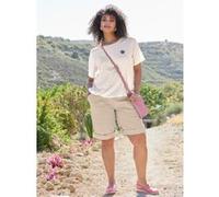 Bermudas SHEEGO, Damen, Gr. 50, Normalgrößen, beige (sand), 97% Baumwolle, 3% Elasthan, unifarben, Hosen Bermudas (47056369-50) sand