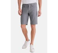 Bermudas STOOKER MEN "5-Pkt Style Summer Denim Bermudas", Herren, Gr. 32, grau structure aop, Denim/Jeans, 99% Baumwolle, 1% Elasthan, gerade kurz, Hosen Bermudas, Sommer Straight Fit Casual Stretchde