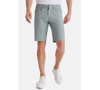 Bermudas STOOKER MEN "5-Pkt Style Summer Denim Bermudas", Herren, Gr. 33, grün structure aop, Denim/Jeans, 99% Baumwolle, 1% Elasthan, gerade kurz, Hosen Bermudas, Sommer Straight Fit Casual Stretchde