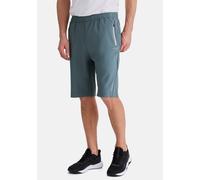 Bermudas STOOKER MEN "BENO Sportbermudashorts", Herren, Gr. L, balsam grün, Sweatware, 50% Polyester, 50% Baumwolle, gerade kurz, Hosen Bermudas, Shorts Regular Fit Casual Funktionsqualität für Herren