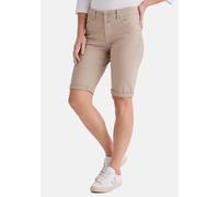Bermudas STOOKER WOMEN "KORFU Bermuda Boyfriend Fit", Damen, Gr. 42, simply taupe wash, Denim/Jeans, 98% Baumwolle, 2% Elasthan, eng kurz, Hosen Bermudas, Bermuda 5-Pocket Boyfriend Fit Power Stretch