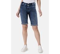 Bermudas STOOKER WOMEN "KORFU Bermuda Boyfriend Fit", Damen, Gr. 48, blau (heavy used blau), Denim/Jeans, 98% Baumwolle, 2% Elasthan, eng kurz, Hosen Bermudas, Bermuda 5-Pocket Boyfriend Fit Power Str