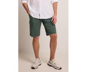 Bermudas STREET ONE MEN, Herren, Gr. 36, smoke grün, Web, 98% Baumwolle, 2% Elasthan, unifarben, regular fit kurz, Hosen Bermudas, Middle Waist (62861904-36) smoke grün