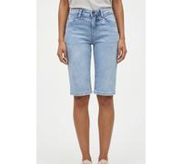 Bermudas STREET ONE "Style Jane", Damen, Gr. 26, N-Gr, blau (light blau authentic wash), Denim/Jeans, Obermaterial: 85% Baumwolle, 9% Polyester, 4% Elastomultiester, 2% Elasthan, unifarben, schmal kni