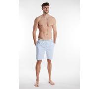 Bermudas TOM TAILOR "Dakota", Herren, Gr. 50 (M), N-Gr, blau, Popeline, Obermaterial: 100% Baumwolle, bequem kniefrei, Hosen Bermudas, Logobund, Seitentaschen, locker, bequem, kühlend, elastisch (6826