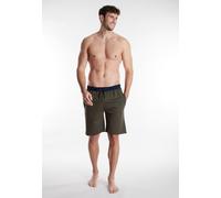 Bermudas TOM TAILOR "Dallas", Herren, Gr. 52L, N-Gr, grün, Web, Obermaterial: 65% Baumwolle, 30% Polyester, 5% Elasthan, kniefrei, Hosen Bermudas, Kordelzug, Seitentaschen, bequem, atmungsaktiv, locke