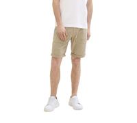 Bermudas TOM TAILOR, Herren, Gr. 33, N-Gr, beige (chinchilla), Obermaterial: 97% Baumwolle, 3% Elasthan, unifarben, regular fit kniefrei, Hosen Bermudas, Sommerhose mit Utility Details (49778342-33)