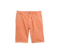 Bermudas TOM TAILOR, Herren, Gr. 34, N-Gr, orange (brick orange), Obermaterial: 100% Baumwolle, unifarben, regular fit kniefrei, Hosen Bermudas, Sommerhose im Utility-Look (45922424-34) brick orange