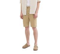 Bermudas TOM TAILOR, Herren, Gr. 40, N-Gr, beige (chinchilla), Obermaterial: 75% Baumwolle, 25% Polyester. Futter: 100% Baumwolle, unifarben, regular fit kniefrei, Hosen Bermudas, Sommerhose mit Tech