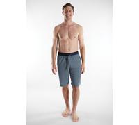 Bermudas TOM TAILOR, Herren, Gr. 48, N-Gr, blau (blau, mittel, streifen), Single Jersey, Obermaterial: 100% Baumwolle, Hosen Bermudas, lockere Passform (21578746-48) blau, mittel, streifen