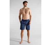 Bermudas TOM TAILOR, Herren, Gr. 50, N-Gr, blau (blau, dunkel, karo), Popeline, Obermaterial: 100% Baumwolle, Hosen Bermudas, leichte und luftige Qualität (42160809-50) blau, dunkel, karo