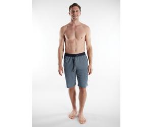 Bermudas TOM TAILOR, Herren, Gr. 50, N-Gr, blau, mittel, streifen, Single Jersey, Obermaterial: 100% Baumwolle, Hosen Bermudas, lockere Passform (21578746-50) blau, mittel, streifen