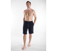 Bermudas TOM TAILOR, Herren, Gr. 52, N-Gr, blau, dunkel, uni, Single Jersey, Obermaterial: 100% Baumwolle, Hosen Bermudas, Single Jersey Material, lockerer Look (77455044-52) blau, dunkel, uni