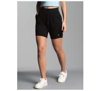 Bermudas TRIGEMA "TRIGEMA Bermuda aus 100% Baumwolle mit praktischem Kordelzug", Damen, Gr. XL, Normalgrößen, schwarz, Single Jersey, 100% Baumwolle, Basic, Hosen Bermudas (79025667-XL) schwarz