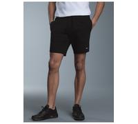 Bermudas TRIGEMA "TRIGEMA Bermuda aus 100% Baumwolle mit praktischem Kordelzug", Herren, Gr. M, Normalgrößen, schwarz, Single Jersey, 100% Baumwolle, Basic, Hosen Bermudas (43767063-M) schwarz