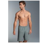 Bermudas TRIGEMA "TRIGEMA Bermuda mit Allover-Print", Herren, Gr. L, US-Größen, blau (navy), 100% Baumwolle, Basic, Hosen Bermudas (98970336-L) navy