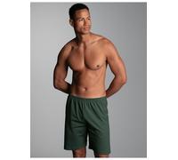 Bermudas TRIGEMA "TRIGEMA Bermuda mit Allover-Retro-Print", Herren, Gr. 3XL, US-Größen, efeu, 100% Baumwolle, Hosen Bermudas (26780338-XXXL)