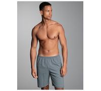 Bermudas TRIGEMA "TRIGEMA Bermuda mit Allover-Retro-Print", Herren, Gr. L, US-Größen, navy, 100% Baumwolle, Hosen Bermudas (44150815-L) navy