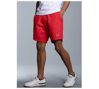 Bermudas TRIGEMA "TRIGEMA Bermuda mit praktischem Kordelzug", Herren, Gr. M, US-Größen, rot (vulcano), 70% Baumwolle, 30% Polyester, Hosen Bermudas (68668105-M) vulcano