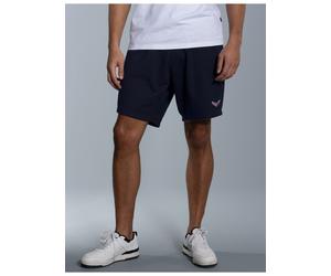 Bermudas TRIGEMA "TRIGEMA Bermuda mit praktischem Kordelzug", Herren, Gr. XXL, US-Größen, blau (navy), Sweatware, 70% Baumwolle, 30% Polyester, Hosen Bermudas (55698312-XXL) navy