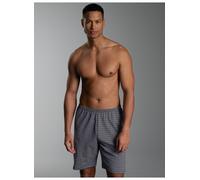 Bermudas TRIGEMA "TRIGEMA Pyjama Short mit modischem Allover-Muster", Herren, Gr. L, Normalgrößen, night, blau, Single Jersey, 100% Baumwolle, Hosen Bermudas (43421250-L) night, blau