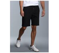 Bermudas TRIGEMA "TRIGEMA Shorts in strukturierter Sweat-Qualität", Herren, Gr. XXL, US-Größen, schwarz, 55% Polyester, 45% Baumwolle, Hosen Bermudas (25108625-XXL)