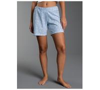 Bermudas TRIGEMA "TRIGEMA Shorts mit Allover "Punkt" Muster", Damen, Gr. L, Normalgrößen, horizont, Single Jersey, 100% Baumwolle, Hosen Bermudas (96608704-L) horizont