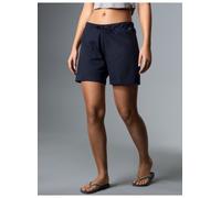 Bermudas TRIGEMA "TRIGEMA Shorts mit praktischem Kordelzug", Damen, Gr. 3XL, Normalgrößen, blau (navy), Single Jersey, 100% Baumwolle, Hosen Bermudas (43835402-XXXL) navy