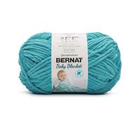 Bernat Baby Blanket BB Baby Teal Yarn - 1 Pack of 10.5oz/300g - Polyester - #6 Super Bulky - 220 Yards - Knitting/Crochet